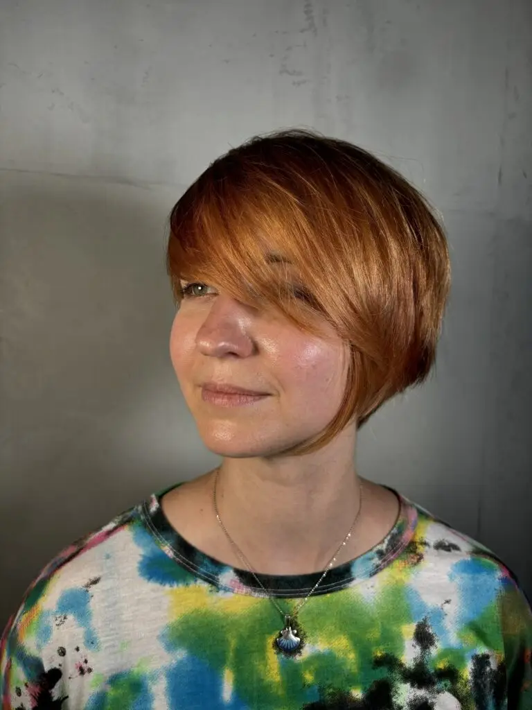 Zwischenschritt: Kupfer-Rot als Basis für die kreative Farbrezeptur bei Marco Stauber